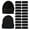 120 Pack Adults (Black Faux Fur Sherpa), variant on Winter Beanies Wholesale Bulk Cold Weather Adult Unisex Hat (One Size Fits All)