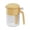 Yellow, variant on Food Storage Containers Kitchen Glass PP with Spoon Holder Airtight Double Silicone Seal for Pantry Organization