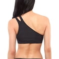 thumbnail image 2 of Jessica Simpson Women's Contemporary Solid Rib One Shoulder Top w/ Slash Swimsuit, 2 of 2