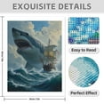 thumbnail image 3 of Diamond Art Kits for Adults - 5d Giant Shark Ship Ocean Adventure Diamond Painting for Adults, Diamond Art for Adults Beginners, Diamond Painting Kits for Adults for Home Wall Decor, 3 of 7