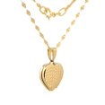 thumbnail image 2 of Cadena Casa del Anillo CON DIJE DE Corazón RELICARIO Oro SÓLIDO 10K amarillo, 2 of 6