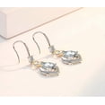 thumbnail image 3 of Silver Drop Earrings For Women Girl, Dangle Earrings With Cubic Zirconia Gift, 3 of 5