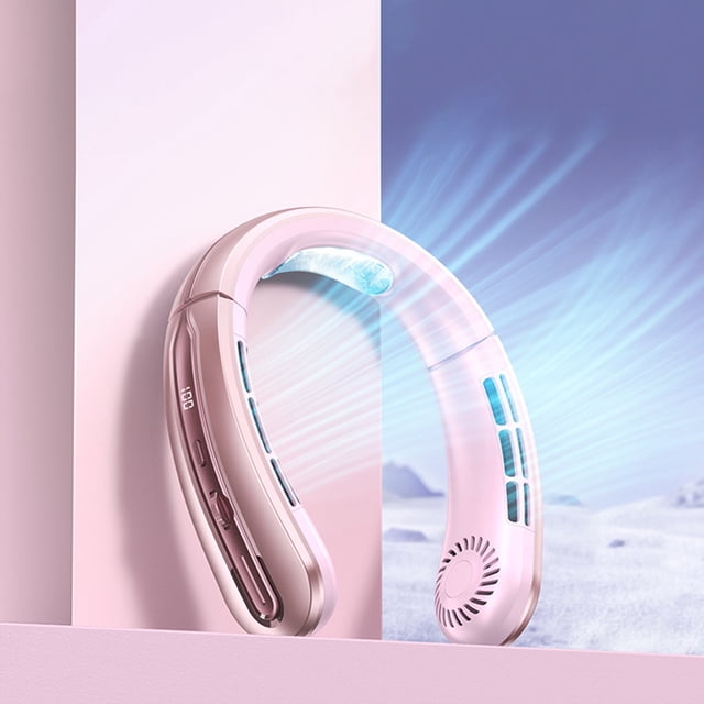 ¡Ahorra Ahora!, Nuevo ventilador colgante portátil de carga portátil pequeño USB silencioso para colgar en el cuello sin luces Ventilador para exteriores Akmoler