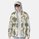 thumbnail image 2 of Fotbe Vintage Animals Palm Tree Chaqueta con Protección Solar UPF 50+ para Hombre y Mujer, Camisa con Capucha y Bolsillos-Small, 2 of 7