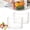 2*White*L, variant on Crystal Clear Freezer Storage Bins Stackable Plastic Organizer Containers with Handles for Refrigerator Pantry Frozen Food Meat and Vegetables