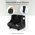 thumbnail image 2 of Gymax Foot & Calf Massager w/ Heat Vibration Deep Kneading Shiatsu Foot Massage Machine, 2 of 10