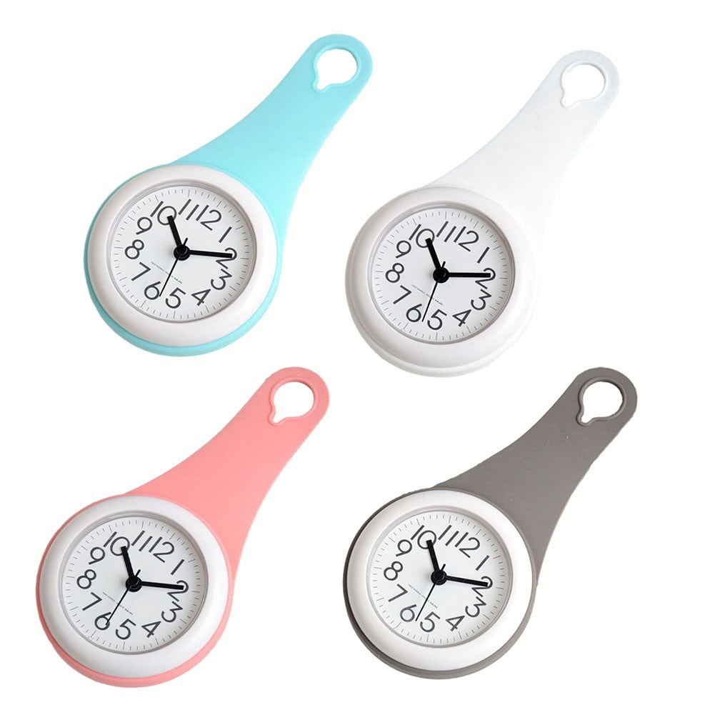 Waterproof Bathroom Wall Clock Digital Silent Shower Clock Small Decorative Clock Easy to Read Easy to Hang Battery Powered