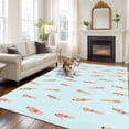 thumbnail image 3 of Summer Swimmers Area Rug 5x7 Washable Rug Non Slip Cartoon Swimming Girls Boys Sports Large Area Rug Soft Stainresistant Indoor Floor Carpet for Living Room Bedroom Home Office Dining Room Nursery, 3 of 7