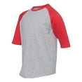 thumbnail image 3 of LAT Drop Ship Youth Vintage Baseball T-Shirt, XL, Vintage Htr/Vin Red, 3 of 4
