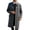 Grey, variant on Men's Casual Trench Coat Lapel Collar Single Peacoat Winter Warm Overcoat with Pockets Black XXL