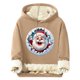 thumbnail image 2 of Sudadera con capucha para hombre, informal, a la moda, con estampado navideño, de manga larga y bolsillo, de poliéster, 2 of 4