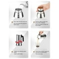 thumbnail image 3 of Induction Stovetop Coffee Making Pot with Moderate Capacity, Lightweight and Portable, for Outdoor Use, with Camping and Travel, 3 of 7