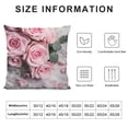 thumbnail image 6 of ONETECH  Floral Polka Dot Background Throw Pillow Case Shabby Chic Style Pattern with Pink Roses Pillow Cushion Cover Home Sofa Decorative 2Pcs, 6 of 6