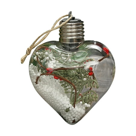 

Home Decor Bathroom Decor Wall Art Christmas LED Transparent Christmas Ball Christmas Tree Pendant Glowing
