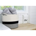 thumbnail image 4 of AuldHome Design Farmhouse Enamelware Lint Holder Bin; Distressed White Laundry Room Decor, 4 of 9