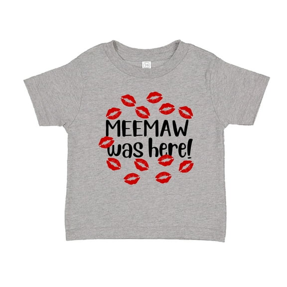Meemaw Was Here Toddler T-Shirt 2T Athletic Heather