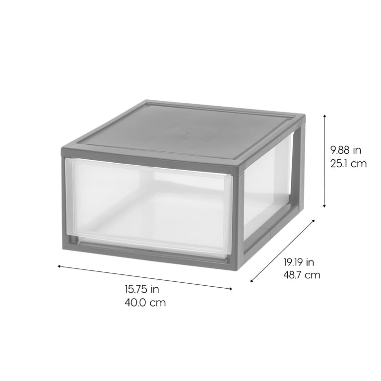 30 Qt Clear Under-Bed Storage Drawers, 2-Pack photo 2