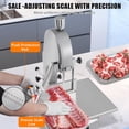 thumbnail image 5 of Commercial Electric Meat Cutting Bandsaw,Stainless Steel Countertop Bone Sawing Machine Butcher,Band Saw Frozen Meat Cutter Machine,Adjustable Thickness,5 Blades,for Bone Cutting, 5 of 8