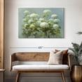 thumbnail image 3 of Elephant Stock White Hydrangea Garden Wall Art - Horizontal Canvas Wall Art - Living Room Wall Decor - Floral And Botanical Canvas - Gray And Blue Decor By Danhui Nai - 45" x 30", 3 of 8