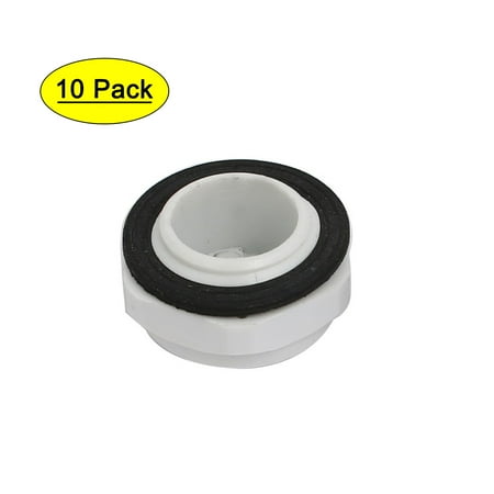 

M18 Nylon Male Threaded Cable Gland Screw End Cap Cover Gray Black 10pcs