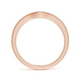 thumbnail image 2 of ANGARA Lab Grown Pave-Set Diamond Curved Wedding Ring for Women in 14K Rose Gold (Size-0.9mm| Color-F-G| Clarity-VS) | April Birthstone, Anniversary, Jewelry Gift for Women | Lab-Grown Diamond Ring, 2 of 4