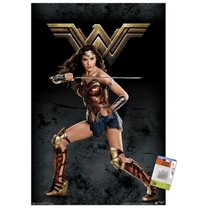 DC Comics Movie - Justice League - Wonder Woman Wall Poster with Push Pins, 22.375" x 34"