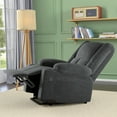 thumbnail image 3 of MAYEERTY Grey Power Lift Recliner Chair with Massage, Heat, USB Ports, and Cup Holders for Senior Comfort, 3 of 6