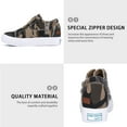 thumbnail image 3 of JENN ARDOR Women Wedge Sneakers Hidden Platform Canvas Shoes Fashion Zipper Flats Comfort Walking Tennis Shoes Lightweight, 3 of 8