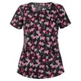 thumbnail image 2 of Heliisoer Hauts pour Femmes, Liquidation d'Été Mode pour Femmes T-Shirt à Manches Courtes à Col Chemise Blouse d'Uniforme de Travail, 2 of 3