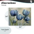 thumbnail image 4 of Stupell Industries French Country Drawn Blue Tulip Flowers Canvas Art, 30 x 24, by Franklyn Gregory, 4 of 8