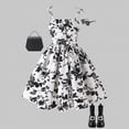 thumbnail image 2 of mgoYE Girls Summer Dress Maxi Spaghetti Strap Ruched Flowy Beach Boho Casual Teen Girl Sundress(Black,7-8 Years), 2 of 7