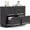 Black, variant on 4 Drawer File Cabinet, 39 Inch Wood Lateral Filling Cabinet with 32 Inch Tall, Modern Printer Stand Storage Cabinet Organizer for Home Office (1, Cracked Oak, 39.13 * 15.35 * 31.97)