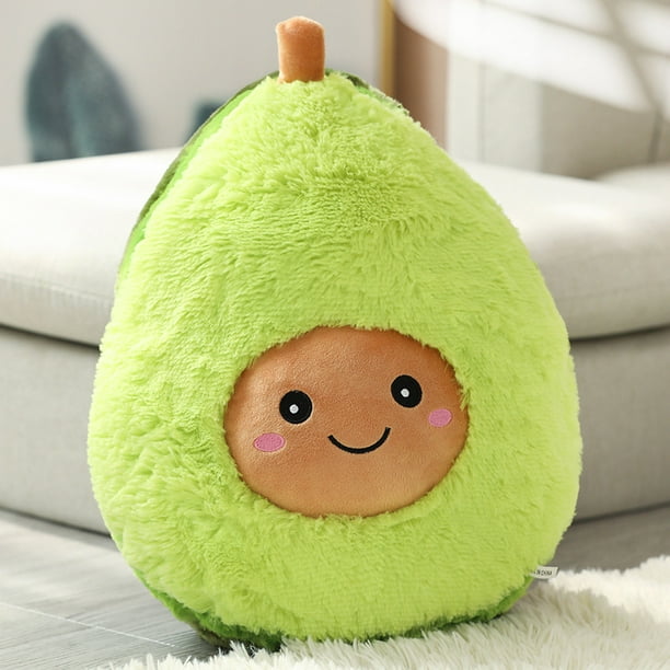 Adorable almohada de peluche de aguacate con forma de comida comoda suave Rojo Verde Walmart en linea