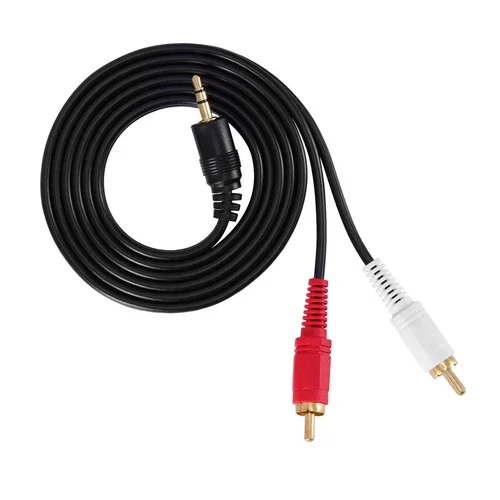 5Ft 3.5Mm Aux Male Jack To Av 2 Rca Stereo Music Audio Cable For Mp3 Ipod Iphone
