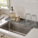 thumbnail image 5 of HWRETIE Silicone Faucet Splash Guard Sink Mat Sloped Drain Pad Fast Drying Countertop Splash Catcher for Kitchen Bathroom Sink Reusable Waterproof Protector, 5 of 6