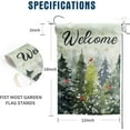 thumbnail image 2 of Welcome Winter Garden Flag Pine Tree Flag Snowy Forest Red Birds Cardinals Flag 12x18 Double Sided Outdoor Christmas Farmhouse Decorations Seasonal Yard Flags, 2 of 7