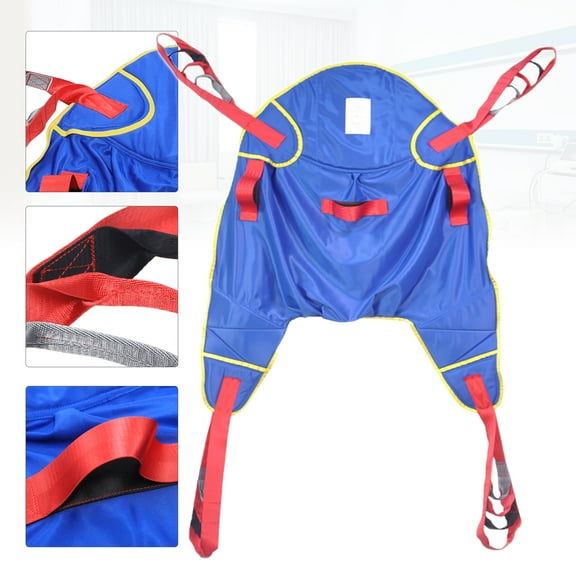 Capacity Full Body Lift Sling, Safe and Comfortable for Patient Transfers, Made of Nylon, Cloth, and Rubber