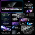 thumbnail image 2 of ASUS ROG Strix SCAR 18 (2025) Gaming Laptop, 18” ROG Nebula HDR 2.5K 240Hz, NVIDIA RTX™ 5080, Intel Ultra 9 275HX, 32GB, 2TB SSD,  Windows 11 Pro, 2 of 12