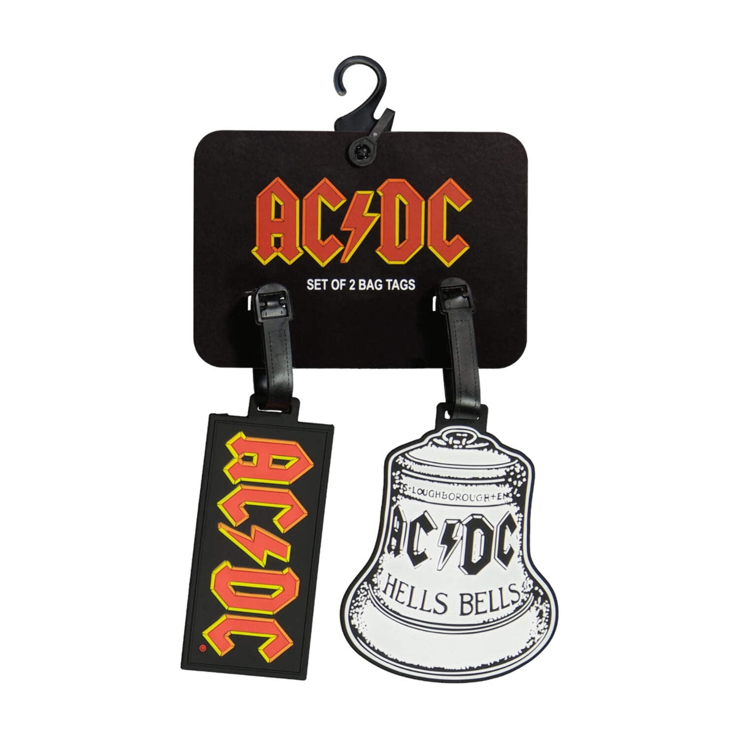 AC/DC 2-Piece Suitcase ID Tag Set with Adjustable Straps, Multi