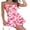 Pink, variant on Women's Summer Mini Cami Dress Sleeveless Open Back Cutout Floral Spaghetti Strap Dress