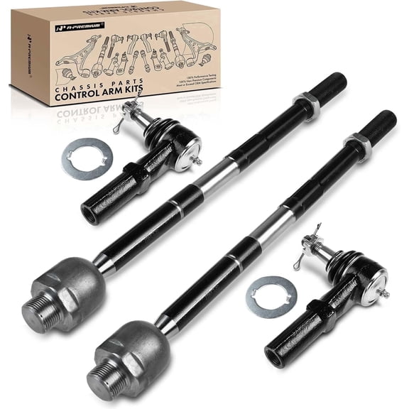 A-Premium 4Pcs Inner Outer Tie Rod End Kit Compatible with Dodge Ram 1500 2002 2003 2004 2005