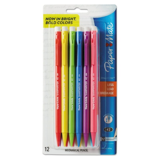Paper Mate Sharpwriter Mechanical Pencil, HB, 0.7 mm, Assorted Color ...