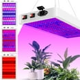 thumbnail image 1 of Lumière de Culture Intérieure à Spectre Complet 216 Led avec 3 Modes (Légume/floraison/légume+floraison), Couverture de 20m2, Design Suspendu Réglable en Hauteur, Étanche Abs+coquille pour Animaux, Dissipation de Chaleur Efficace, 1 of 7