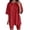 Red, variant on Short Set Two Piece Set Short Sleeve Tops Shorts Womens Summer Outfits Women Outfits
