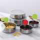 thumbnail image 3 of 10 piezas de recipientes para alimentos de acero inoxidable, recipientes sellados para guardar verduras, loncheras, cuencos con tapas, caja de almacenamiento de alimentos, lonchera, cuenco, 3 of 7