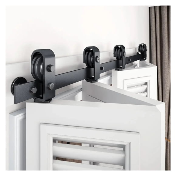 72" Bi-folding Sliding Barn Door Hardware Track Kit for 4 Closet Door,Top Mount Roller ,Widely Used