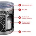 thumbnail image 4 of 12oz Tumblers Halloween Spider Webs Vacuum Insulated Stainless Steel Travel Tumbler Cups Mug with Lid and Straw for Beer,Coffee,Beverages with Cleaning Brush for Cold & Hot Drinks, 4 of 5