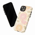 thumbnail image 2 of Pastel Citrus Fruit Phone Case – Grapefruit & Orange Art with Soft Retro Vibes Phone Cover for iPhone 16 15 14 13 12 11 Pro Max, 2 of 6