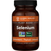 Global Healing Mustard Seed Selenium Antioxidant Supplement for Thyroid Support, 60 Capsules