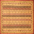 thumbnail image 1 of Ahgly Company Indoor Square Abstract Orange Modern Area Rugs, 7' Square, 1 of 4